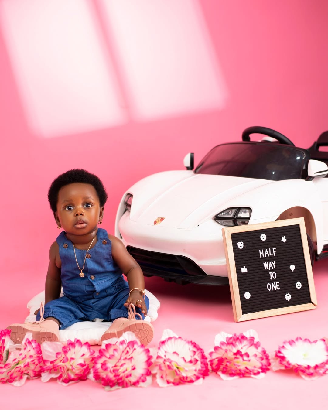 Baby milestone birthday photoshoot at Captures Studio Surulere